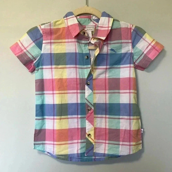 NWT Tommy Bahama  plaid button down shirt short sleeve - Picture 1 of 6